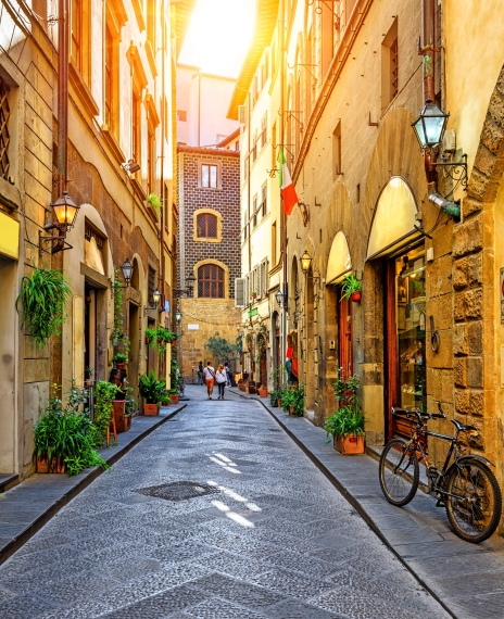 Gasse in Florenz, Italien