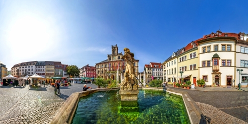 Rathaus am Marktplatz in Weimar, Deutschland