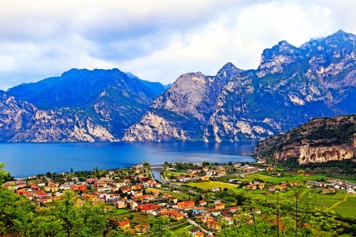 Riva del Garda in der Provinz Trentino am Gardasee, Italien