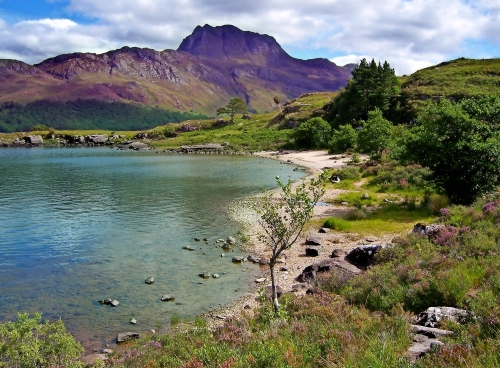 Loch Maree in Scottish Highlands