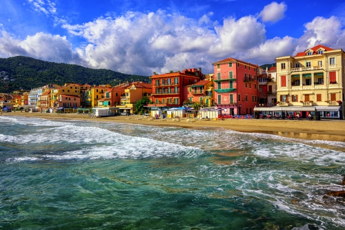 Alassio an der italienischen Riviera, Italien