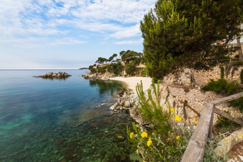 Strand bei Playa d´Aro an der Costa Brava in Spanien