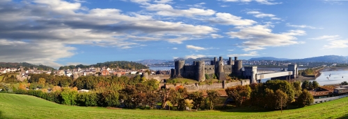 ©samott - stock.adobe.com Conwy Castle in Wales,Großbritannien,Reihe von Walesh-Burgen