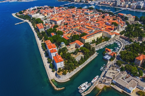 Zadar an der dalmatinischen Küste Kroatiens