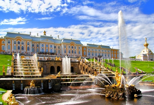 Schloss Peterhof in Sankt Petersburg, Russland