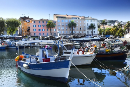 Port Tino Rossi in Ajaccio, Frankreich