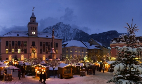 Weihnachtsmarkt in Bad Reichenhall, Deutschland