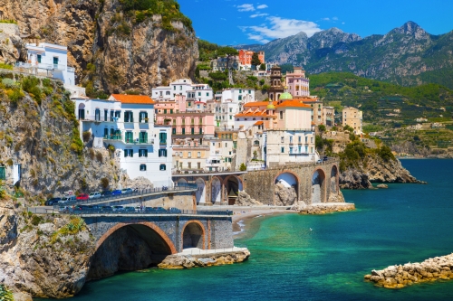 Atrani an der Amalfiküste, Italien