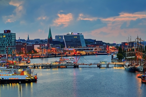 Kieler Förde am Abend, Deutschland