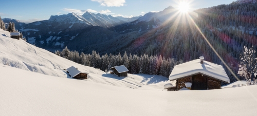 winterliches Alpenpanorama