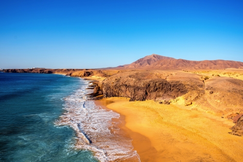 Playa del Papagayo auf Lanzarote, Spanien