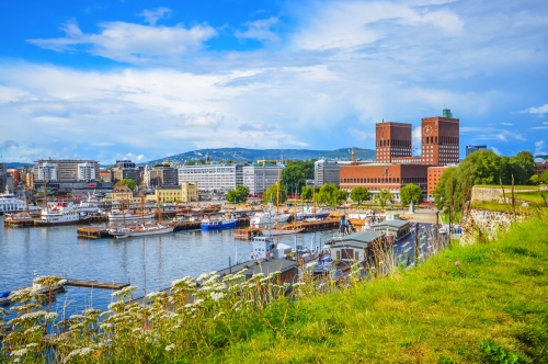 Oslo eine Stadt im Fjord