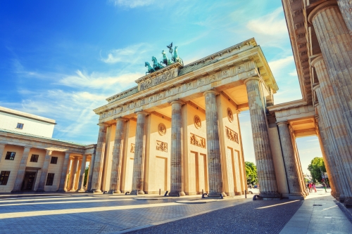 Brandenburger Tor am Pariser Platz in Berlin, Deutschland