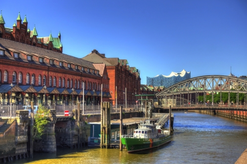 Speicherstadt von Hamburg, Deutschland