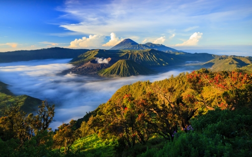 Bromo Vocalno bei Sonnenaufgang,Ost-Java,,Indonesien
