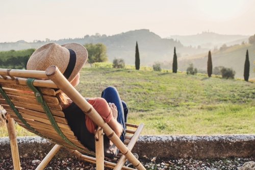 Blick in die Toskana, Italien