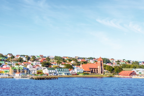 Port Stanley,die Hauptstadt der Falklandinseln.