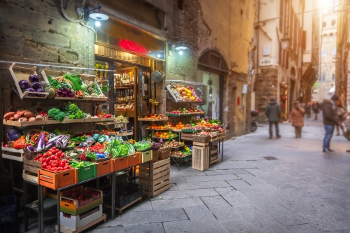 Marktstand in Florenz, Italien