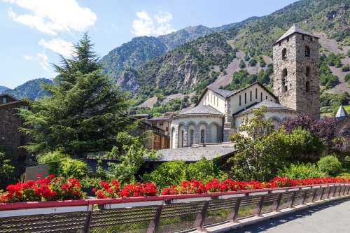 Schöne Aussicht auf Andorra La Vella