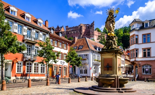 Altstadt von Heidelberg in Deutschland