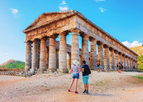 dorischer Tempel in Segesta auf Sizilien