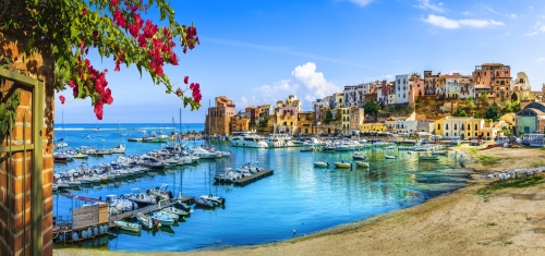 sizilianischer Hafen von Castellammare del Golfo