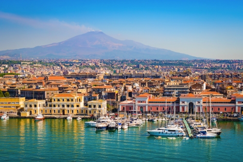 Catania auf Sizilien, Italien