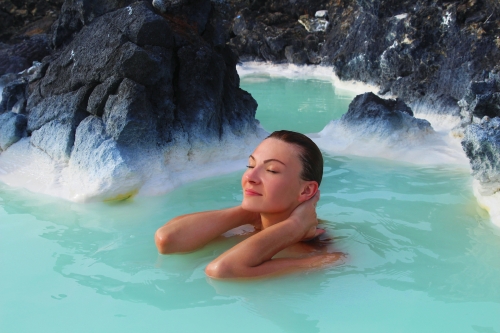 Blaue Lagune: die heiße Quelle auf Island
