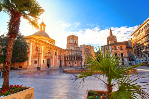 Valencia Spanien Virgin Square