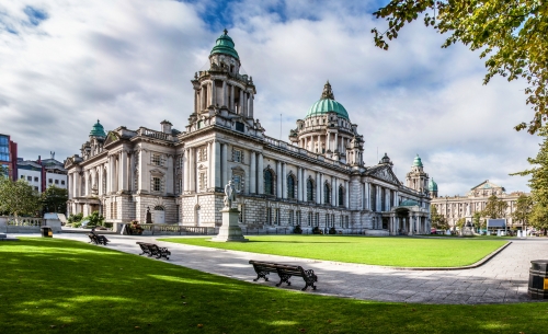 Rathaus von Belfast in Nordirland, Vereinigtes Königreich
