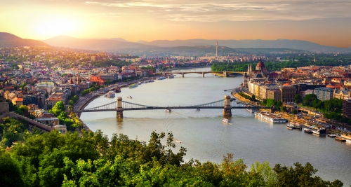 Panorama von Budapest in Ungarn