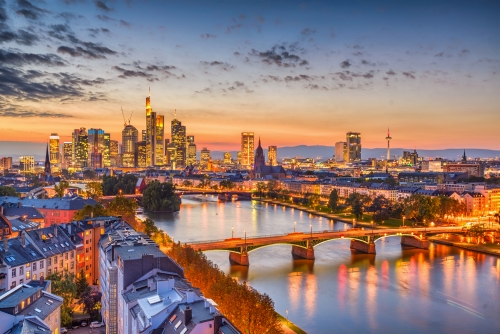 Skyline von Frankfurt, Deutschland 