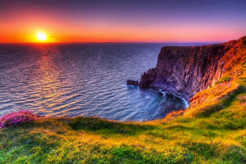 Cliffs of Moher bei Sonnenuntergang, Irland