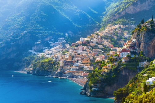 Positano an der Amalfiküste, Italien