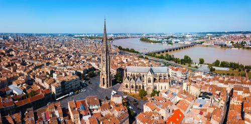 Luftbild von Bordeaux, Frankreich