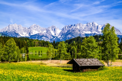 Kaisergebirge oder Wilder Kaiser in Österreich