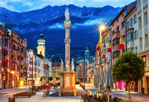 Altstadt von Innsbruck in Tirol, Österreich