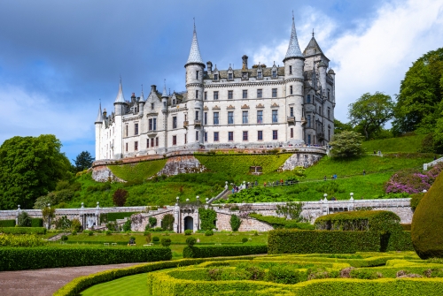 Dunrobin Castle in Invergordon an der Ostküste von Schottland, Vereinigtes Königreich