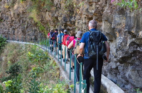 Levada Wanderung auf Madeira, Portugal