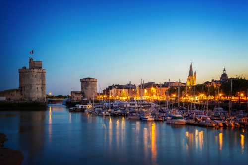 Alter Hafen von La Rochelle in Frankreich