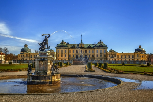 Schloss Drottningholm in Drottningholm nahe Stockholm, Schweden