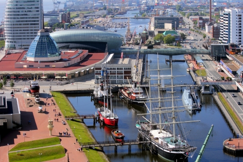 Hafen in Bremerhaven, Deutschland