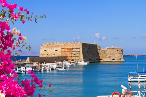 Hafen von Heraklion auf Kreta, Griechenland