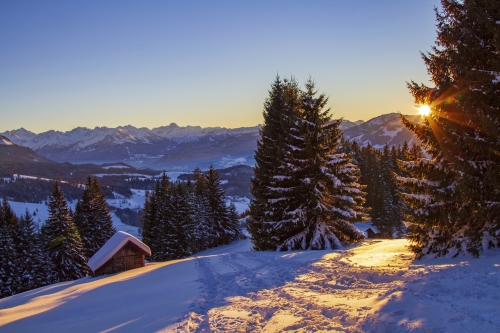 Bad Hindelang im Allgäu nahe Oberstdorf, Deutschland