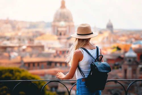 Blick auf den Vatikan in Rom, Italien