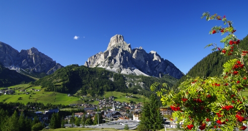 Corvara im Gadertal in Südtirol, Italien