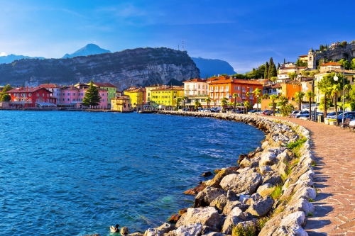 Torbole in der Provinz Trentino am Gardasee, Italien