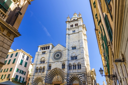 die Kathedrale San Lorenzo in Genua, Italien