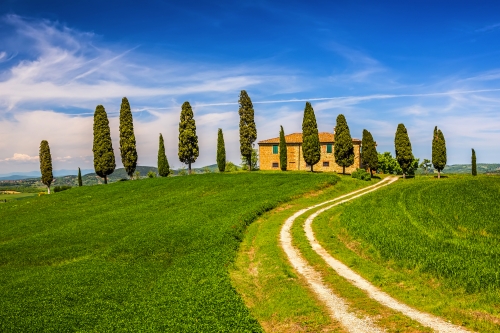 Villa Pienza im Val d’Orcia in der Toskana, Italien