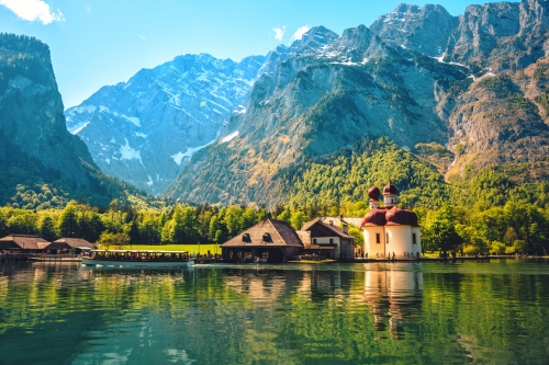 Schönau am Königssee im oberbayerischen Landkreis Berchtesgadener Land, Deutschland